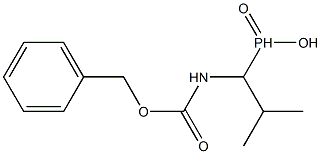 (1-(((benzyloxy)carbonyl)aMino)-2-Methylpropyl)phosphinic acid 结构式