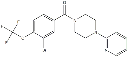 (3-broMo-4-(trifluoroMethoxy)phenyl)(4-(pyridin-2-yl)piperazin-1-yl)Methanone 结构式