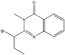 2-(1-broMopropyl)-3-Methylquinazolin-4(3H)-one 结构式