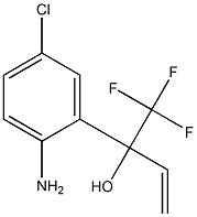 2-(2-aMino-5-chlorophenyl)-1,1,1-trifluorobut-3-en-2-ol 结构式