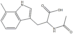 2-acetaMido-3-(7-Methyl-1H-indol-3-yl)propanoic acid 结构式