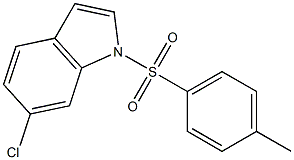 6-氯-1-甲苯磺酰-1H-吲哚 结构式