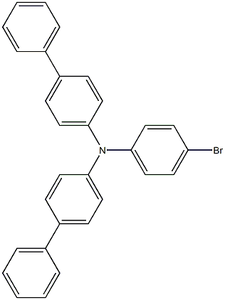 N-(联苯-4-基)-N-(4-溴苯基)联苯-4-胺 结构式