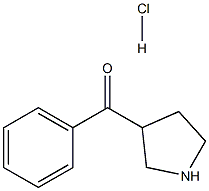 苯基(吡咯-3-YL)甲酮盐酸盐 结构式