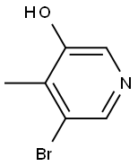 3-溴-4-甲基-5-羟基吡啶 结构式