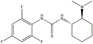 1-((1S,2S)-2-(DIMETHYLAMINO)CYCLOHEXYL)-3-(2,4,6-TRIFLUOROPHENYL)THIOUREA 结构式