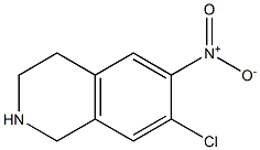 7-氯-6-硝基-1,2,3,4-四氢异喹啉 结构式