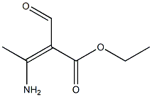 3-AMINO-2-FORMYL-BUT-2-ENOIC ACID ETHYL ESTER 结构式