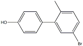 5'-broMo-2'-Methylbiphenyl-4-ol 结构式