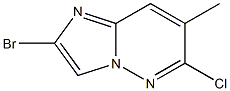 2-BroMo-6-chloro-7-MethyliMidazo[1,2-b]pyridazine 结构式
