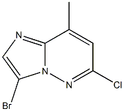 3-BroMo-6-chloro-8-MethyliMidazo[1,2-b]pyridazine 结构式