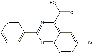 6-BroMo-2-(pyridin-3-yl)quinazoline-4-carboxylic acid 结构式