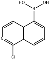 (1-氯异喹啉-5-基)硼酸 结构式