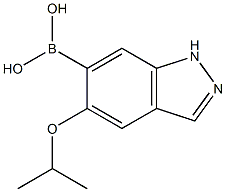 5-isopropoxy-1H-indazol-6-yl-6-boronic acid 结构式