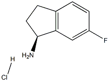 (S)-6-FLUORO-INDAN-1-YLAMINE-HCl 结构式