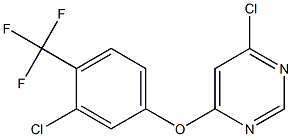 4-(3-chloro-4-(trifluoroMethyl)phenoxy)-6-chloropyriMidine 结构式