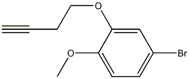 4-broMo-2-(but-3-ynyloxy)-1-Methoxybenzene 结构式