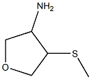 4-Methylsulfanyl-tetrahydro-furan-3-ylaMine 结构式