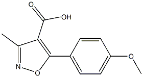 5-(4-Methoxyphenyl)-3-Methylisoxazole-4-carboxylic acid 结构式