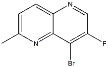 8-BroMo-7-fluoro-2-Methyl-1,5-naphthyridine 结构式