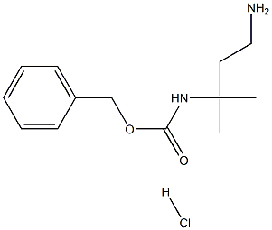 benzyl 4-aMino-2-Methylbutan-2-ylcarbaMate hydrochloride 结构式