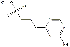 2-(4-AMino-1,3,5-triazin-2-yl)sulfanylethanesulfonic Acid PotassiuM Salt 结构式