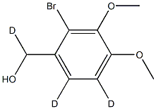 2-BroMo-3,4-diMethoxy-benzeneMethanol-d3 结构式