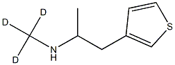 N-(Methyl-d3)-1-(3-thienyl)-2-propylaMine 结构式