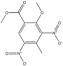 Methyl 2-Methoxy-4-Methyl-3,5-dinitrobenzoate 结构式