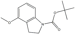 tert-butyl 4-Methoxyindoline-1-carboxylate 结构式