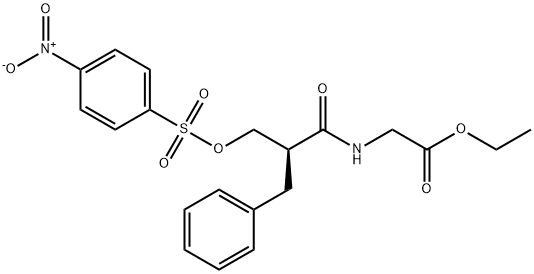(S)-2-(2-苄基-3-(((4-硝基苯基)磺酰基)氧基)丙酰胺基)乙酸乙酯 结构式