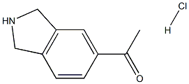 1-(isoindolin-5-yl)ethanone hydrochloride 结构式