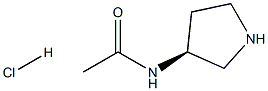 S-3-乙酰氨基吡咯烷盐酸盐 结构式