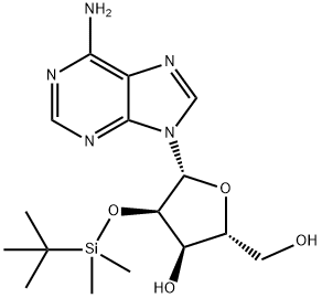 2'-O-叔丁基二甲基硅烷基腺苷 结构式