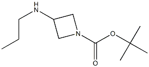 1-BOC-3-(N-丙基氨基)氮杂环丁烷 结构式