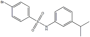 4-溴-N-(3-异丙基苯)苯磺酰胺,97% 结构式