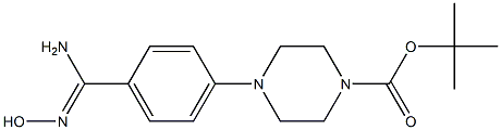 4-(4-BOC-1-哌嗪基)苄胺肟 结构式