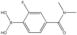 4-二甲基氨基甲酰-2-氟苯硼酸,97% 结构式