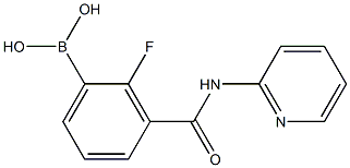 2-Fluoro-3-(2-pyridylcarbaMoyl)benzeneboronic acid, 97% 结构式