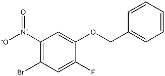 1-Benzyloxy-4-broMo-2-fluoro-5-nitro-benzene 结构式