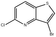 3-溴-5-氯噻吩并[3,2-B]吡啶 结构式