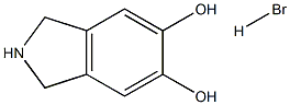 2,3-Dihydro-1H-isoindole-5,6-diol hydrobroMide 结构式