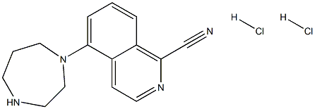 5-(1,4-diazepan-1-yl)isoquinoline-1-carbonitrile dihydro chloride 结构式