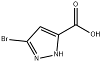 3-溴-1H-吡唑-5-羧酸 结构式