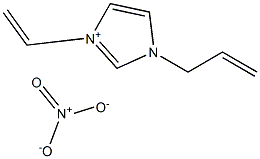1-烯丙基-3-乙烯基咪唑硝酸盐 结构式