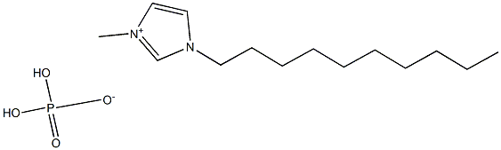 1-癸基-3-甲基咪唑磷酸二氢盐 结构式