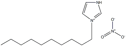 1-癸基咪唑硝酸盐 结构式
