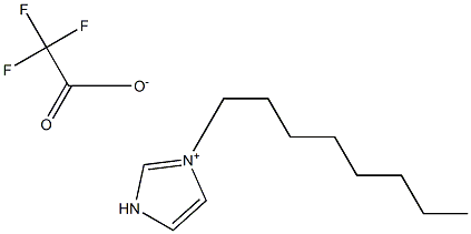 1-辛基咪唑三氟乙酸盐 结构式