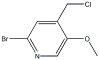 2-BroMo-4-chloroMethyl-5-Methoxy-pyridine 结构式