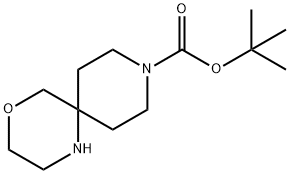 叔丁基-4-氧杂-1,9-二氮杂螺[5.5]十一烷-9-羧酸乙酯 结构式